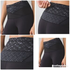 EUC Lululemon Wunder Under Reversible Crop (Hi-Rise) *Full-On Luon Size 2